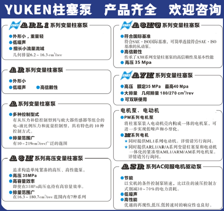 油研柱塞泵類型